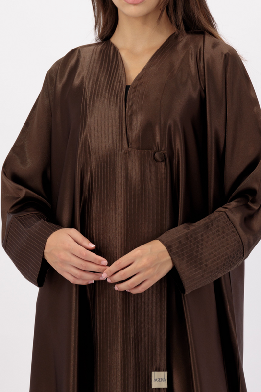 Time less Shella Brown Abaya