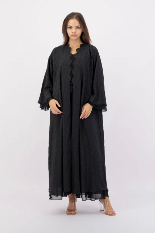 Time less Shella Black Abaya