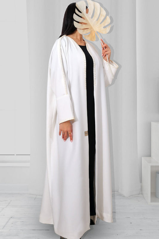 White Rish Abaya