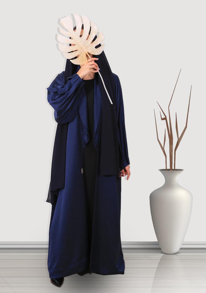 Blue soft taftan Abaya