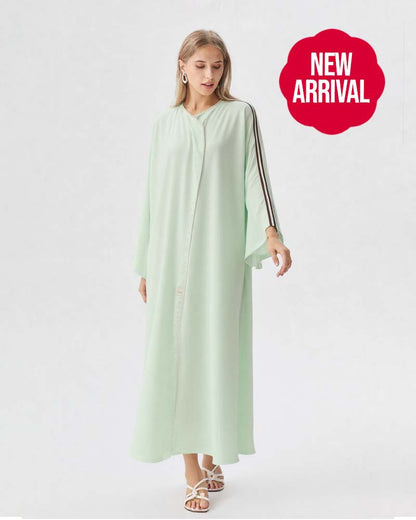 Serene Abaya Mint Whispering Grace | ⭐⭐⭐⭐