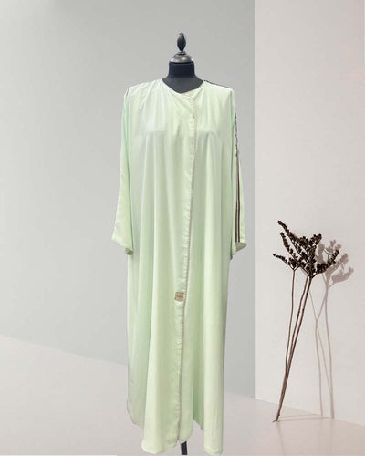 Serene Abaya Mint Whispering Grace | ⭐⭐⭐⭐