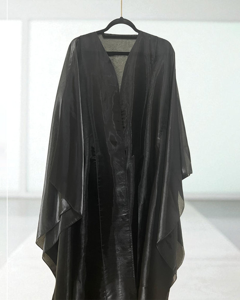 Sahar – Sheer Black Elegance Abaya